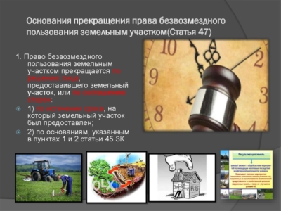 прекращение права пользования