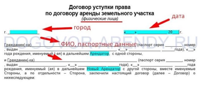 Договор переуступки