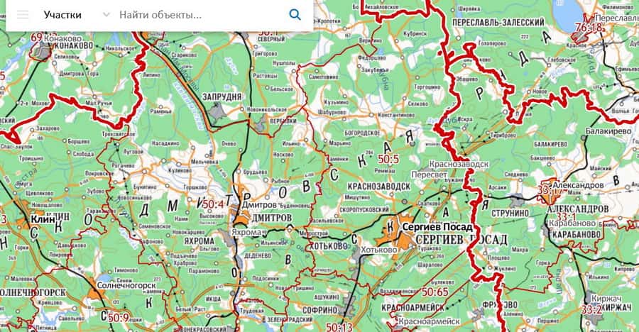 поиск по кадастровой карте